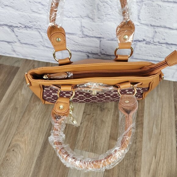 The Danbury‎ Mint Satchel Personalized Initials MM Women's Handbag Crossbody Bag - Picture 6 of 11